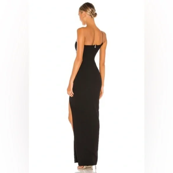 Nookie Lust One Shoulder Gown in Black size XS - Picture 5 of 13